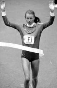 Grete Waitz Winning Her Marathon
